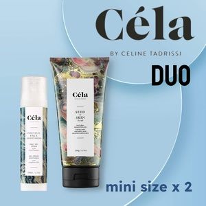 *🇨🇦🆕*NEW* CÉLA | MINI | Skincare Duo Set - Scrub & Face Moisturizer